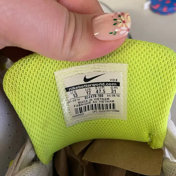 Nike | High Tops Sneaker Green White 13 Black - Picture 6 of 6